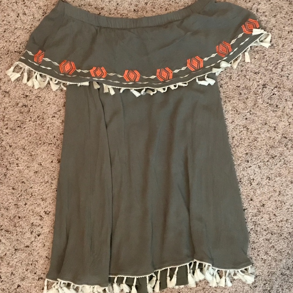 off the shoulder dress